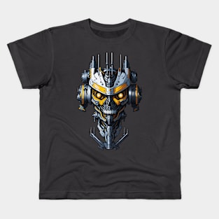 Mecha Skull S03 D93 Kids T-Shirt